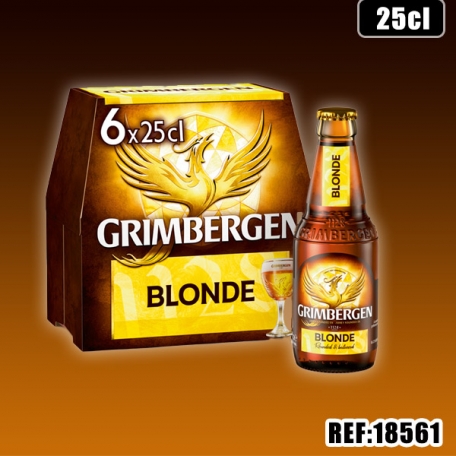 GRIMBERGEN VERRE BLONDE 25cl pack de 6