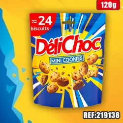 DELICHOC BISCUIT MINI COOKIES 120g