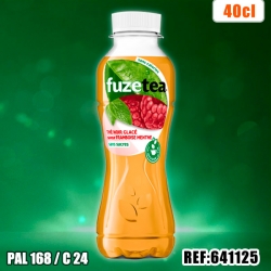 FUZETEA FRAMB. MENT. SS SUCRE 40CL PET dont taxe sucre 0.0162€ht