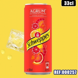 SCHWEPPES AGRUM 33cl SLIM dont taxe sucre 0,025
