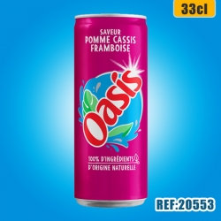OASIS POMME CASSIS FRAMBOISE 33cl SLIM dont taxe sucre 0,025